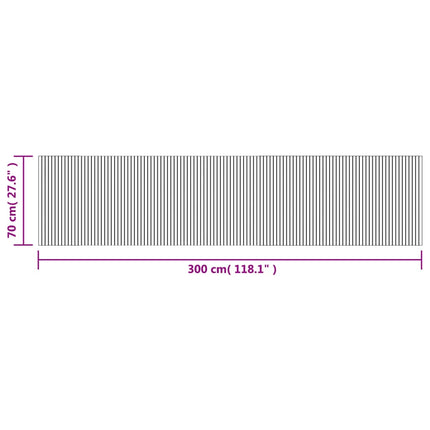 Matta rektangulär ljus naturlig 70x300 cm bambu