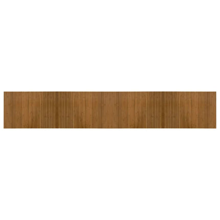 Matta rektangulär brun 70x400 cm bambu