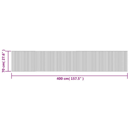Matta rektangulär brun 70x400 cm bambu