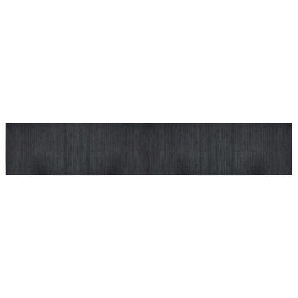 Matta rektangulär grå 70x400 cm bambu