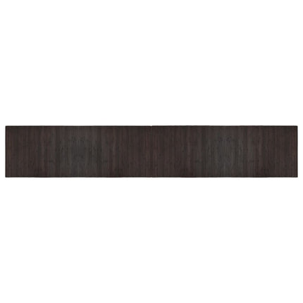Matta rektangulär mörkbrun 70x400 cm bambu
