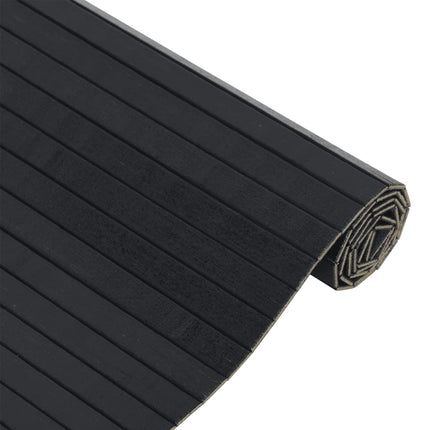 Matta rektangulär svart 70x500 cm bambu
