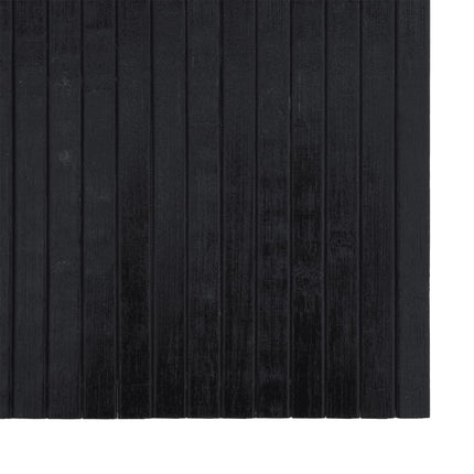 Matta rektangulär svart 70x500 cm bambu