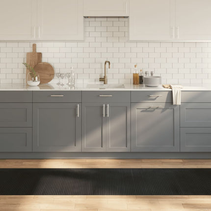 Matta rektangulär svart 70x500 cm bambu