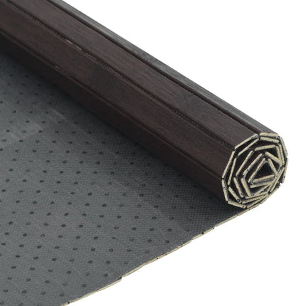 Matta rektangulär mörkbrun 70x500 cm bambu
