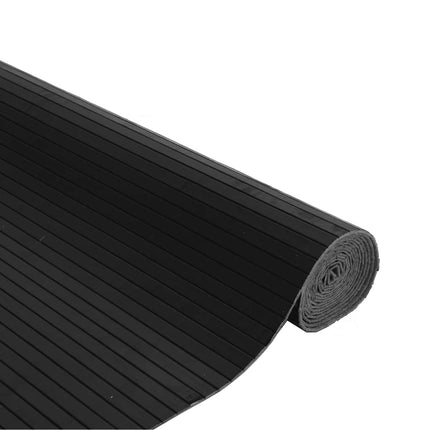 Matta rektangulär svart 80x100 cm bambu
