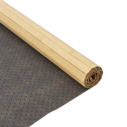 Matta rektangulär ljus naturlig 80x200 cm bambu