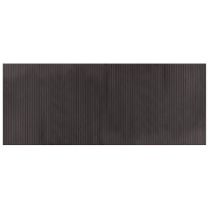Matta rektangulär mörkbrun 80x200 cm bambu