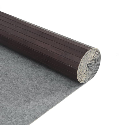 Matta rektangulär mörkbrun 80x200 cm bambu