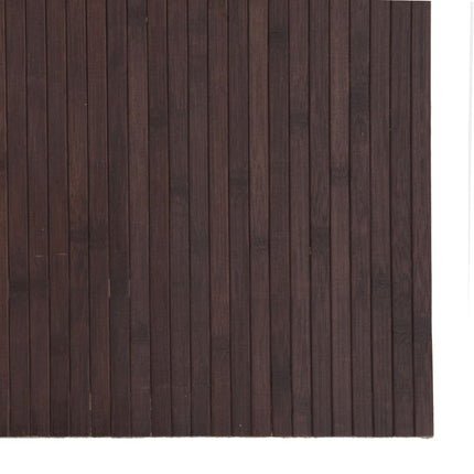 Matta rektangulär mörkbrun 80x200 cm bambu