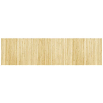 Matta rektangulär ljus naturlig 80x300 cm bambu