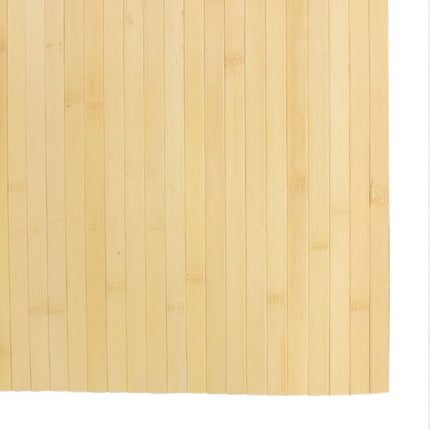 Matta rektangulär ljus naturlig 80x300 cm bambu