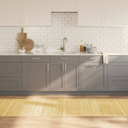 Matta rektangulär ljus naturlig 80x300 cm bambu