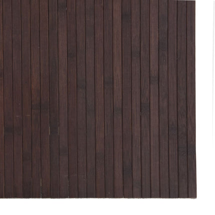 Matta rektangulär mörkbrun 80x300 cm bambu