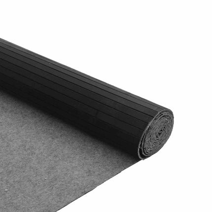 Matta rektangulär svart 80x400 cm bambu