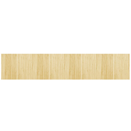 Matta rektangulär ljus naturlig 80x400 cm bambu