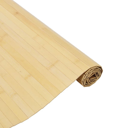 Matta rektangulär ljus naturlig 80x400 cm bambu