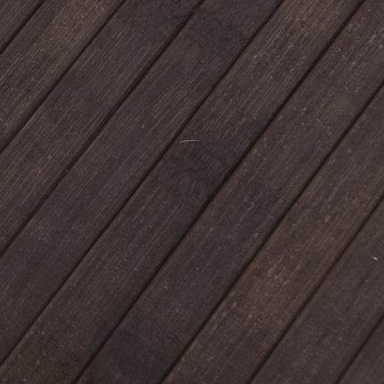Matta rektangulär mörkbrun 80x400 cm bambu