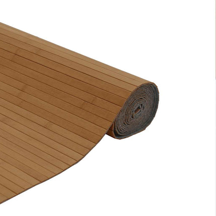 Matta rektangulär brun 80x500 cm bambu