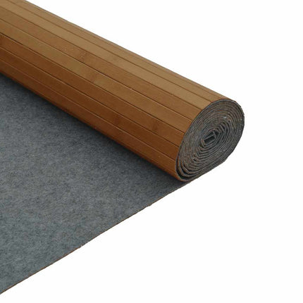 Matta rektangulär brun 80x500 cm bambu