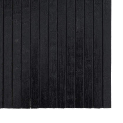 Matta rektangulär svart 100x100 cm bambu