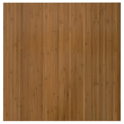 Matta rektangulär brun 100x100 cm bambu