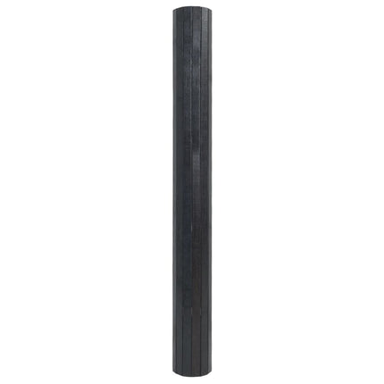 Matta rektangulär grå 100x100 cm bambu