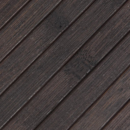 Matta rektangulär mörkbrun 100x100 cm bambu