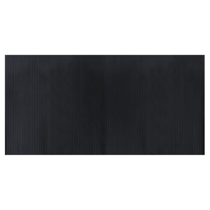 Matta rektangulär svart 100x200 cm bambu