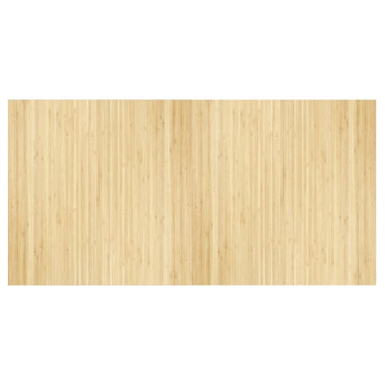 Matta rektangulär ljus naturlig 100x200 cm bambu