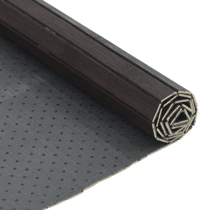 Matta rektangulär mörkbrun 100x200 cm bambu