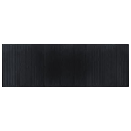 Matta rektangulär svart 100x300 cm bambu