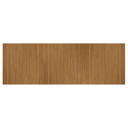 Matta rektangulär brun 100x300 cm bambu