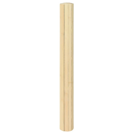 Matta rektangulär ljus naturlig 100x400 cm bambu