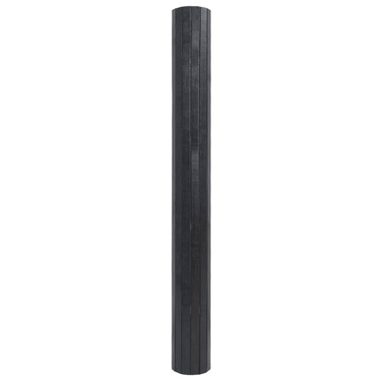 Matta rektangulär grå 100x400 cm bambu