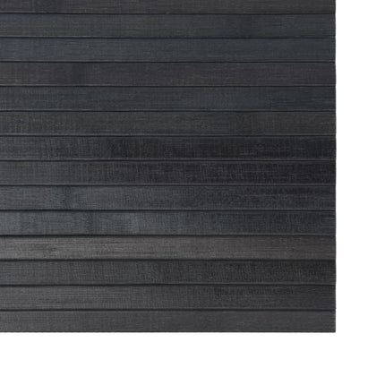 Matta rektangulär grå 100x400 cm bambu