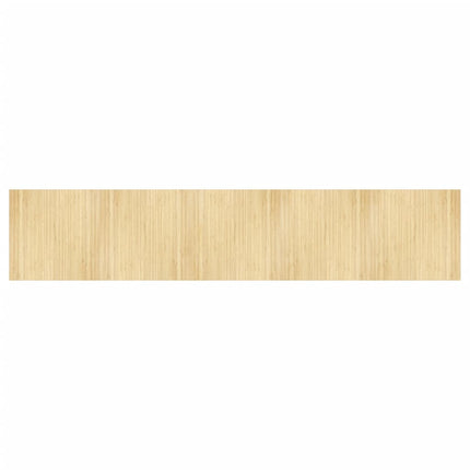 Matta rektangulär ljus naturlig 100x500 cm bambu