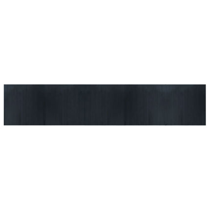 Matta rektangulär grå 100x500 cm bambu