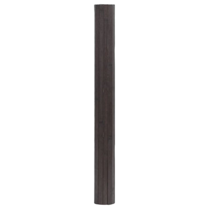 Matta rektangulär mörkbrun 100x500 cm bambu