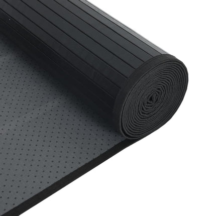 Matta rektangulär svart 60x100 cm bambu