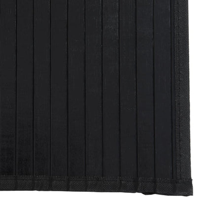 Matta rektangulär svart 60x100 cm bambu