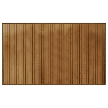 Matta rektangulär brun 60x100 cm bambu