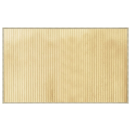 Matta rektangulär ljus naturlig 60x100 cm bambu