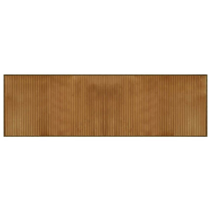Matta rektangulär brun 60x200 cm bambu