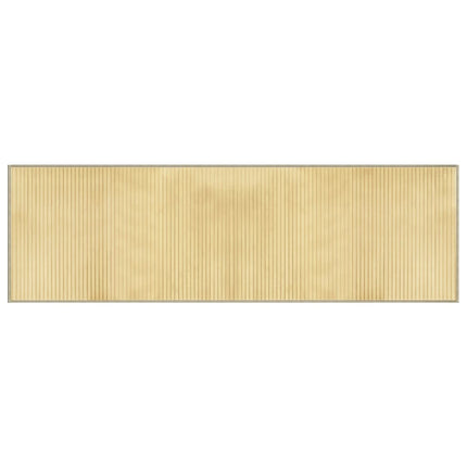 Matta rektangulär ljus naturlig 60x200 cm bambu