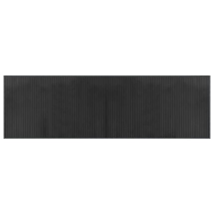 Matta rektangulär grå 60x200 cm bambu