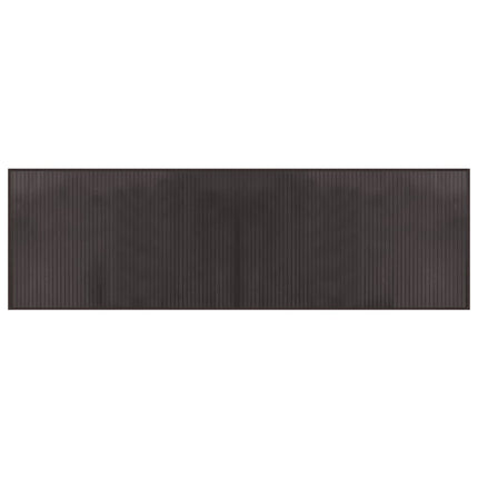 Matta rektangulär mörkbrun 60x200 cm bambu