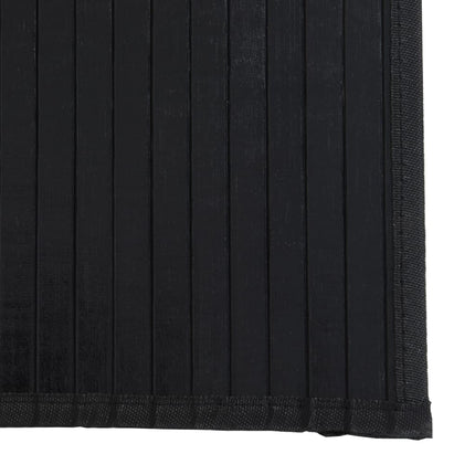 Matta rektangulär svart 60x300 cm bambu