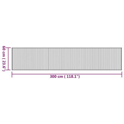 Matta rektangulär naturlig 60x300 cm bambu