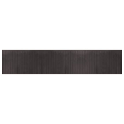 Matta rektangulär mörkbrun 60x300 cm bambu